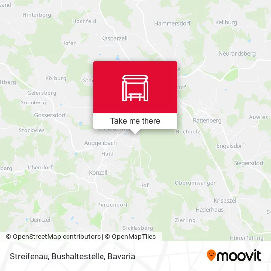 Карта Streifenau, Bushaltestelle