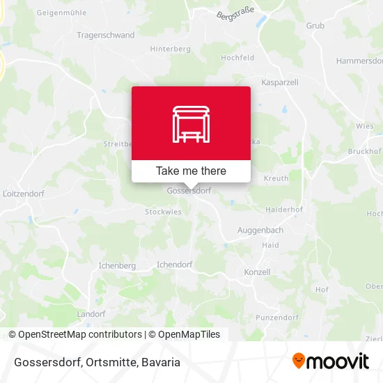 Карта Gossersdorf, Ortsmitte