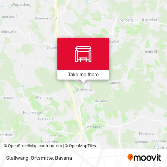 Карта Stallwang, Ortsmitte