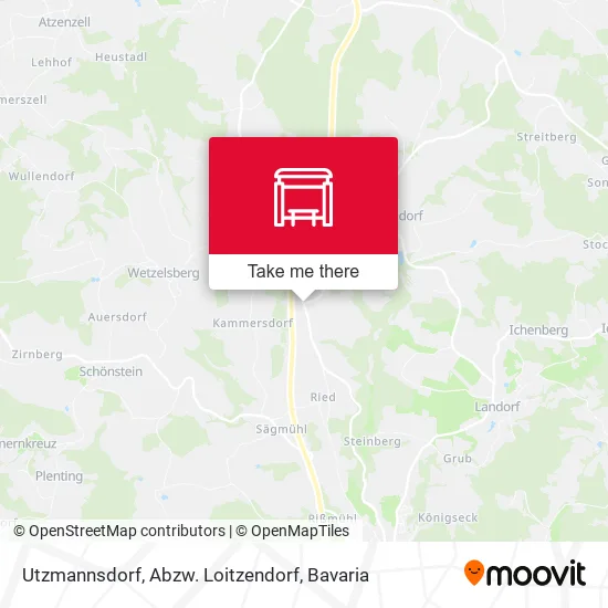 Карта Utzmannsdorf, Abzw. Loitzendorf