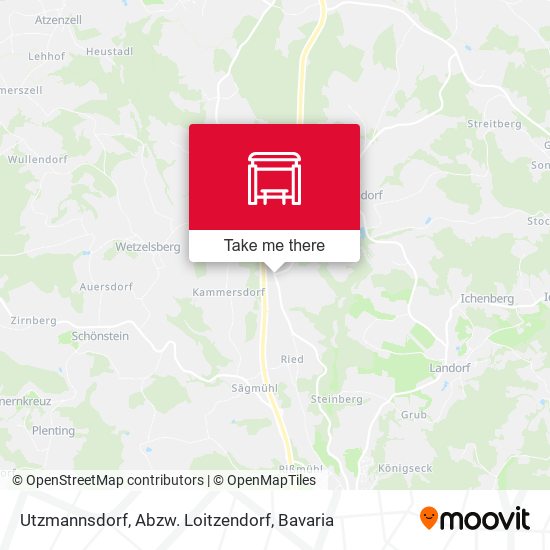 Карта Utzmannsdorf, Abzw. Loitzendorf