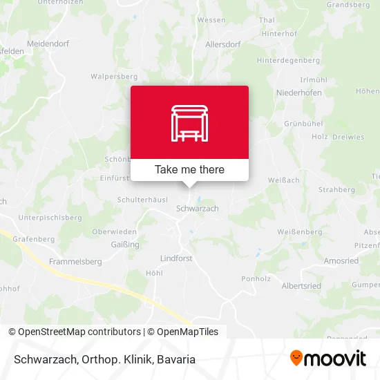 Карта Schwarzach, Orthop. Klinik