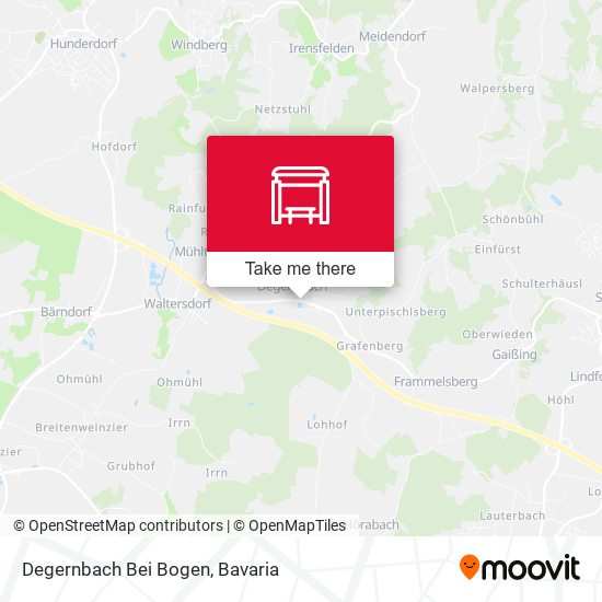Карта Degernbach Bei Bogen