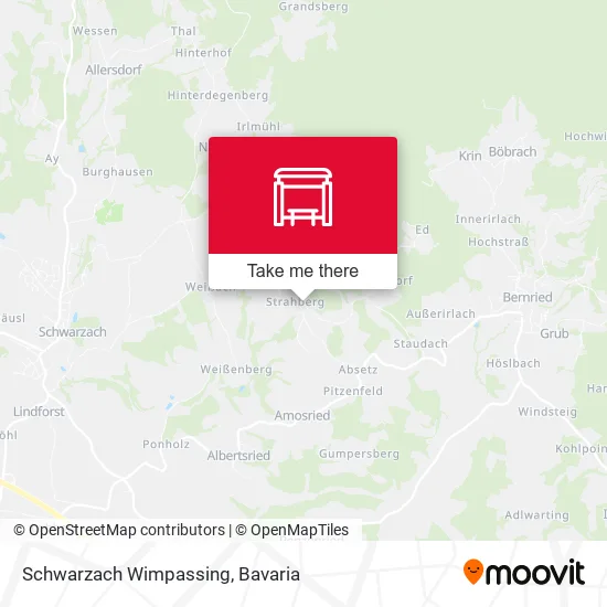 Карта Schwarzach Wimpassing