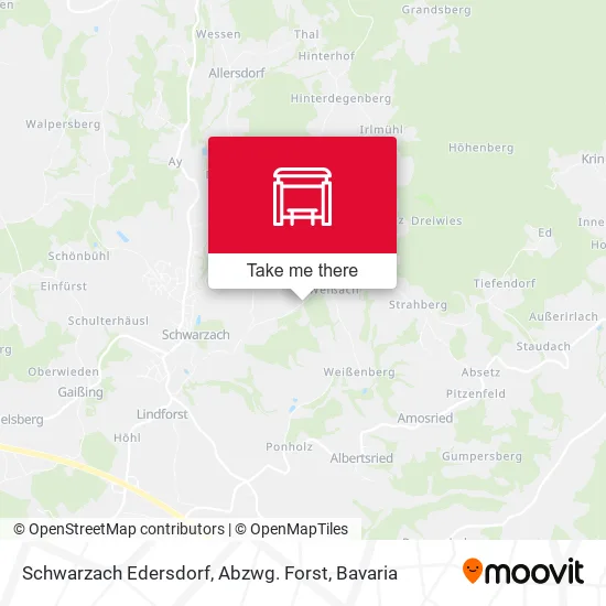 Карта Schwarzach Edersdorf, Abzwg. Forst