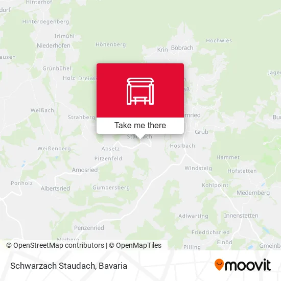 Карта Schwarzach Staudach