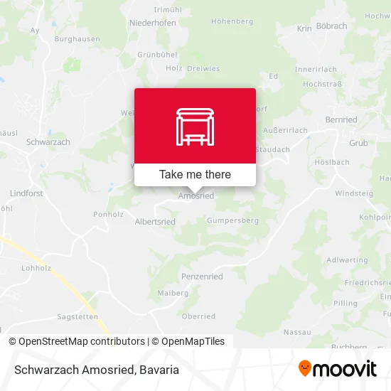 Карта Schwarzach Amosried
