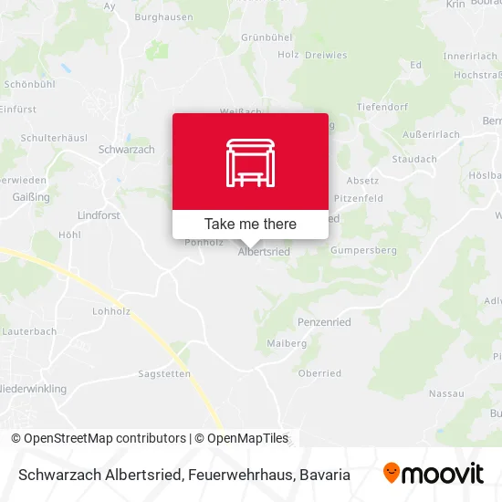 Карта Schwarzach Albertsried, Feuerwehrhaus