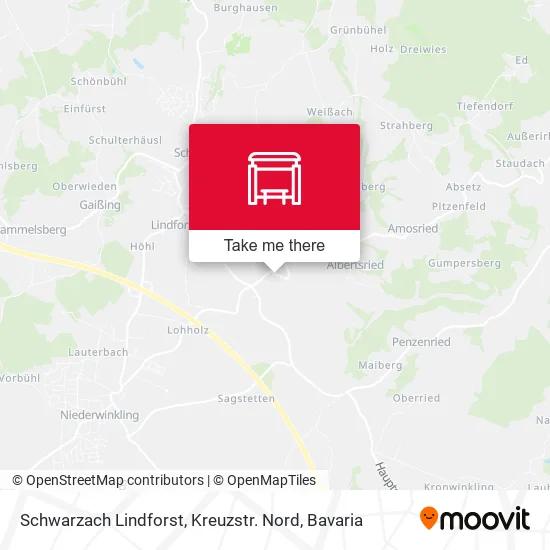 Карта Schwarzach Lindforst, Kreuzstr. Nord