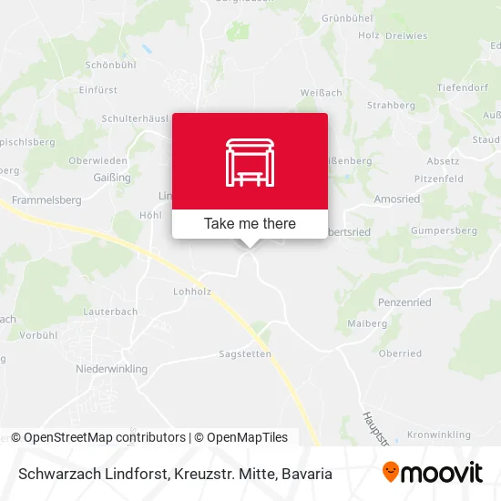Карта Schwarzach Lindforst, Kreuzstr. Mitte