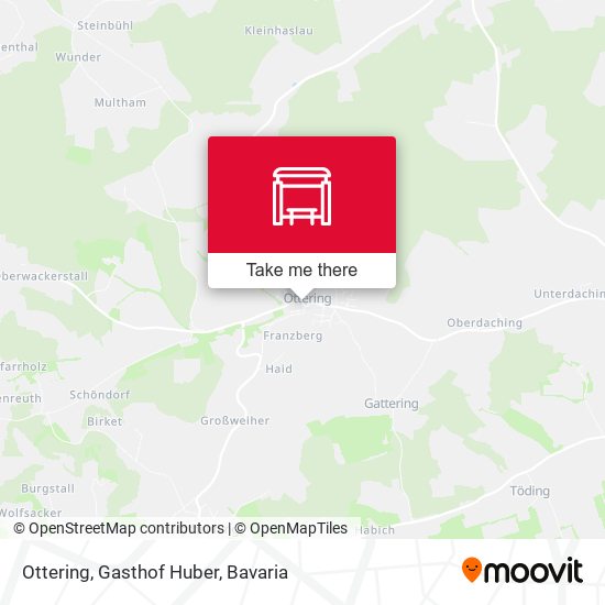 Ottering, Gasthof Huber map