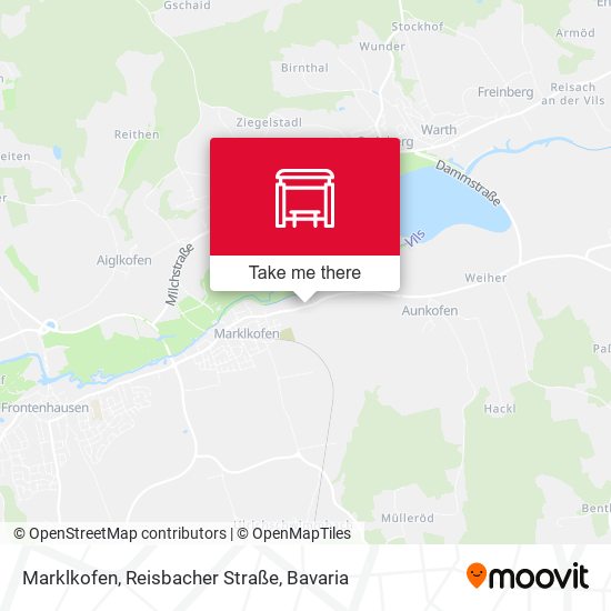 Marklkofen, Reisbacher Straße map