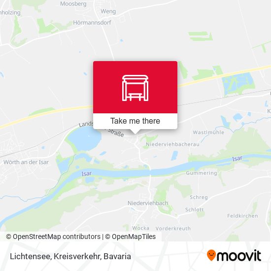 Lichtensee, Kreisverkehr map