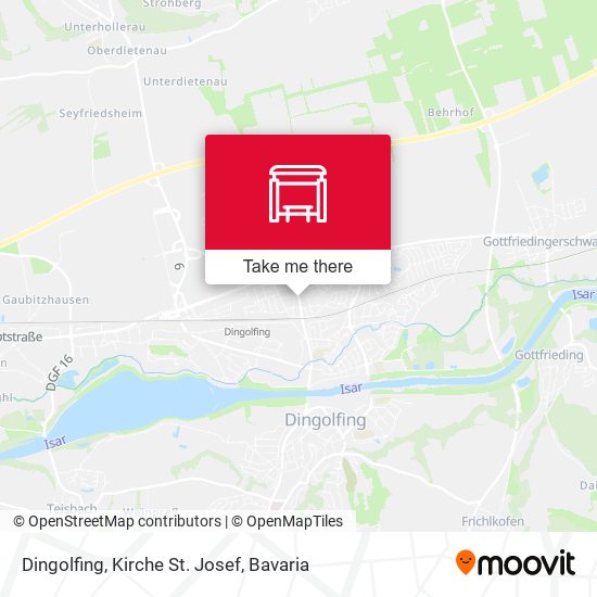 Dingolfing, Kirche St. Josef map