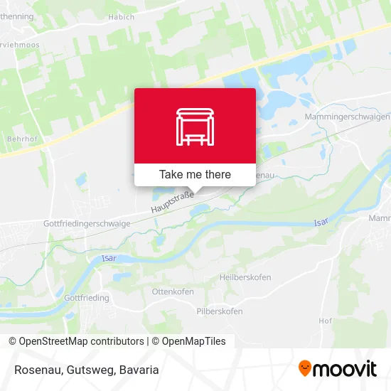 Rosenau, Gutsweg map