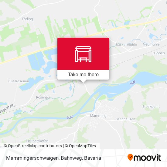Mammingerschwaigen, Bahnweg map