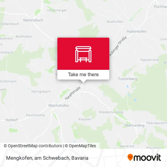 Карта Mengkofen, am Schwebach