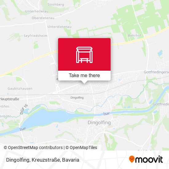 Dingolfing, Kreuzstraße map