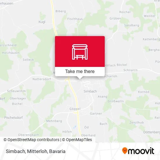 Карта Simbach, Mitterloh