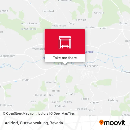 Карта Adldorf, Gutsverwaltung