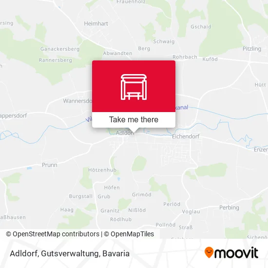 Карта Adldorf, Gutsverwaltung