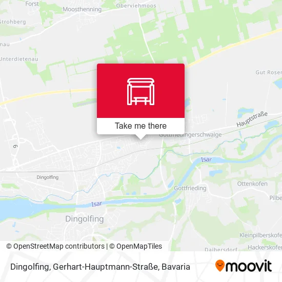 Карта Dingolfing, Gerhart-Hauptmann-Straße