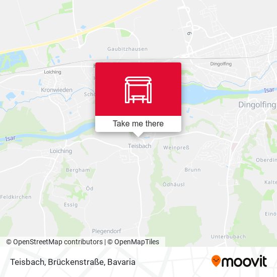 Teisbach, Brückenstraße map