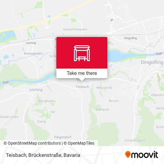 Teisbach, Brückenstraße map