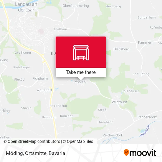 Карта Möding, Ortsmitte