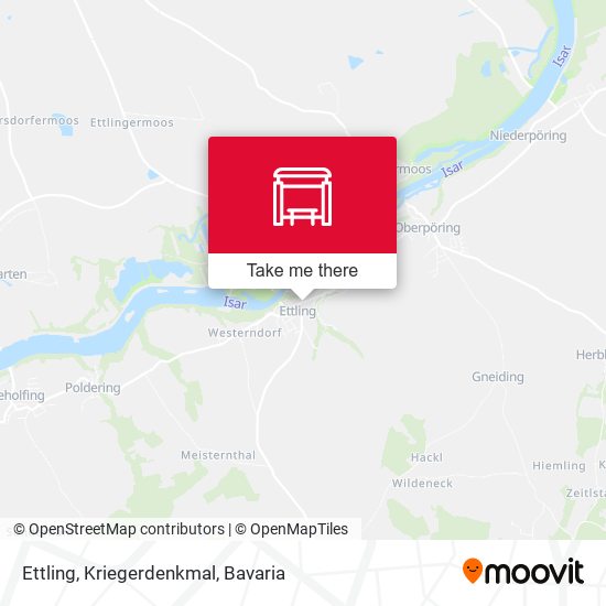 Ettling, Kriegerdenkmal map