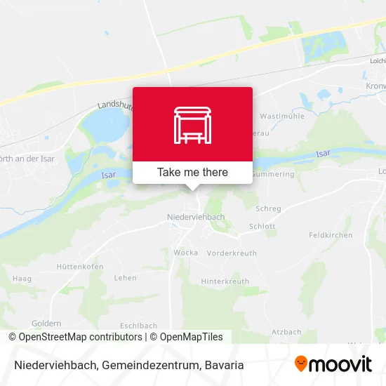 Карта Niederviehbach, Gemeindezentrum