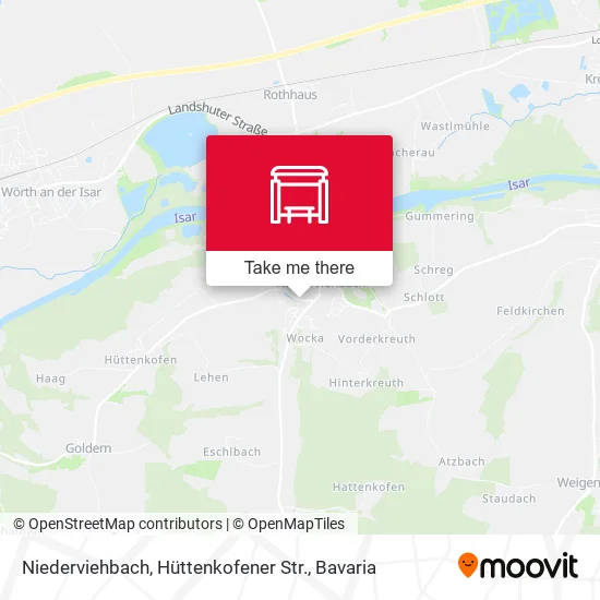 Карта Niederviehbach, Hüttenkofener Str.