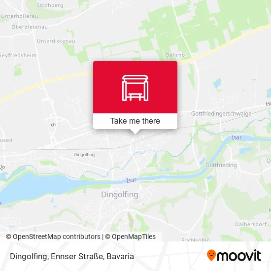 Карта Dingolfing, Ennser Straße