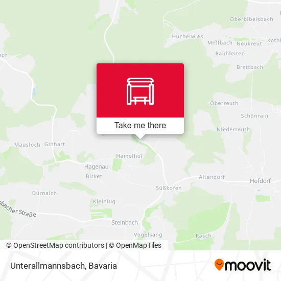 Карта Unterallmannsbach