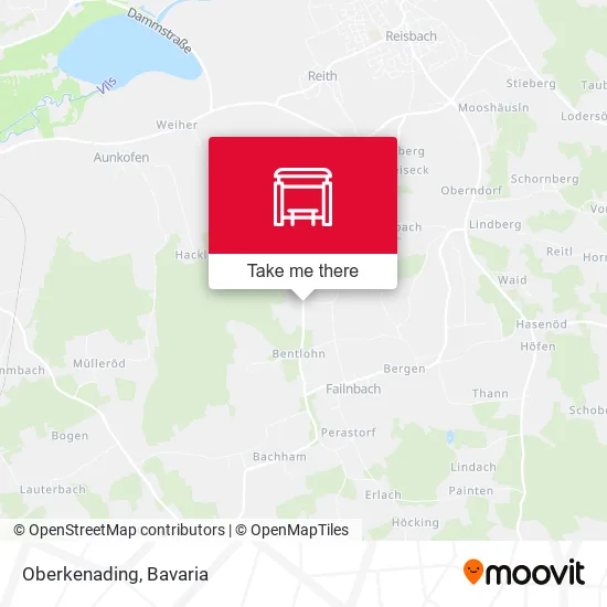 Карта Oberkenading