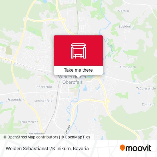 Weiden Sebastianstr/Klinikum map