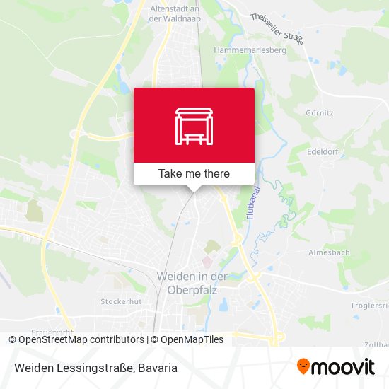 Weiden Lessingstraße map