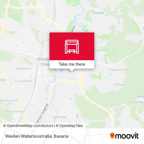 Weiden Waterloostraße map