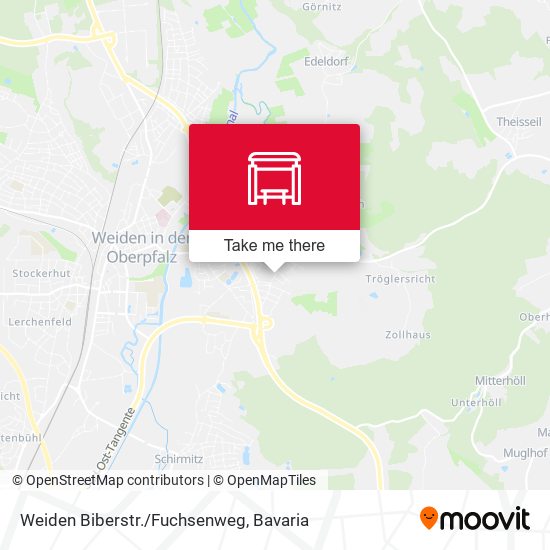 Weiden Biberstr./Fuchsenweg map