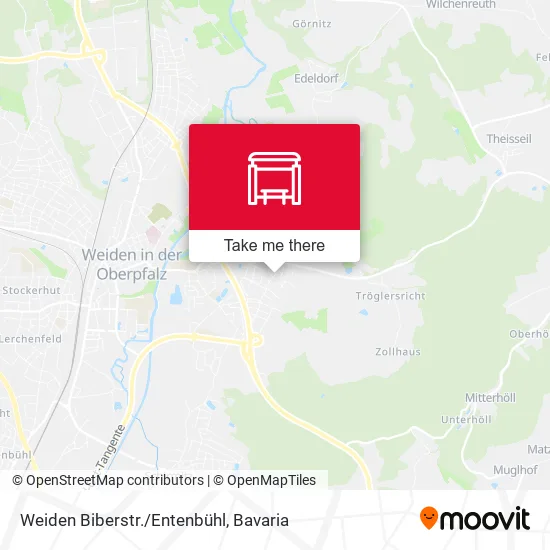 Карта Weiden Biberstr./Entenbühl