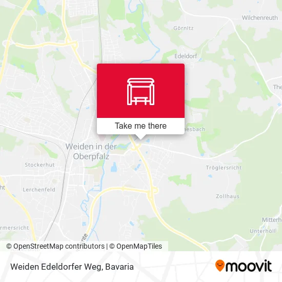Карта Weiden Edeldorfer Weg