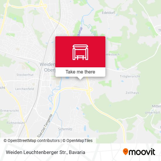 Карта Weiden Leuchtenberger Str.