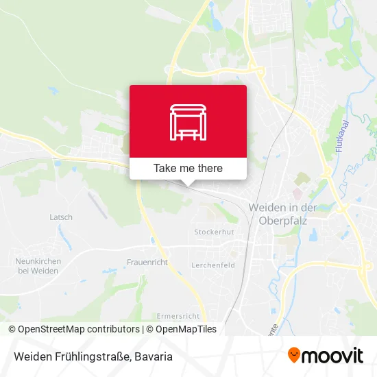 Карта Weiden Frühlingstraße