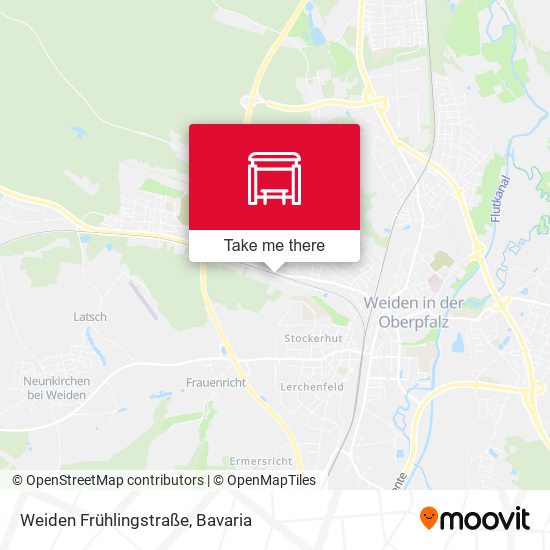 Карта Weiden Frühlingstraße