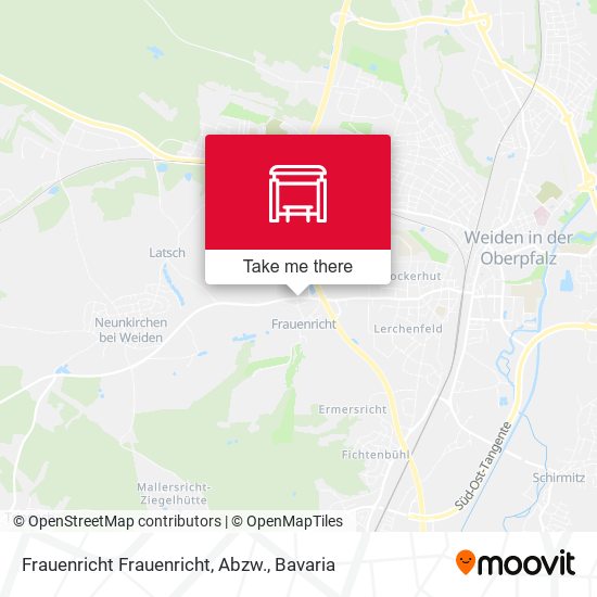 Frauenricht Frauenricht, Abzw. map