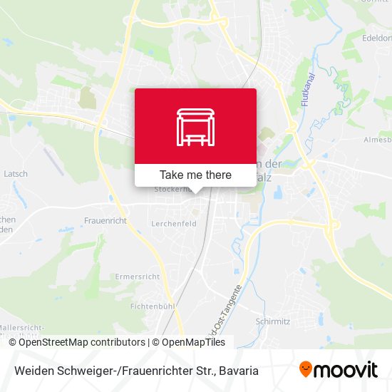 Weiden Schweiger- / Frauenrichter Str. map