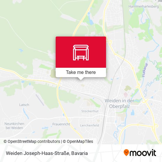 Weiden Joseph-Haas-Straße map