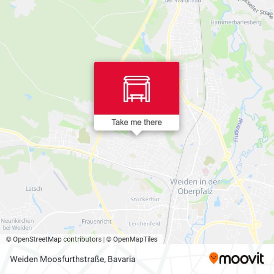 Weiden Moosfurthstraße map