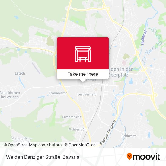 Weiden Danziger Straße map