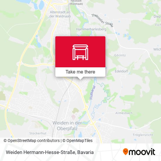 Weiden Hermann-Hesse-Straße map